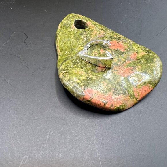 Artisan Serpentine & Unakite Multi-strand Statement Necklace - Picture 7 of 8